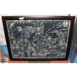 FRAMED CANVASE ARTWORK,  49 X 37