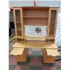 Image 2 : MAPLE WOOD OFFICE DESK WITH TOP SHELF