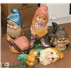 Image 1 : LOT OF 4 CERAMIC GNOMES.