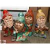 Image 1 : LOT OF 4 CERAMIC GNOMES.