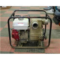 GX240 HONDA 8.0 GAS POWERED WATER PUMP.