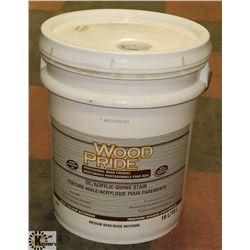 18L PAIL OF WOOD AND PRIDE OIL/ACRYLIC WHITE STAIN