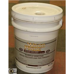 18L PAIL OF WOOD AND PRIDE OIL/ACRYLIC WHITE STAIN