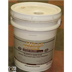 18L PAIL OF WOOD AND PRIDE OIL/ACRYLIC WHITE STAIN