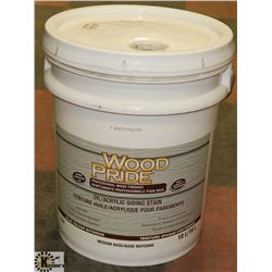 18L PAIL OF WOOD AND PRIDE OIL/ACRYLIC WHITE STAIN