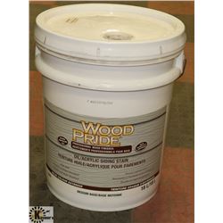 18L PAIL OF WOOD AND PRIDE OIL/ACRYLIC WHITE STAIN