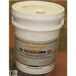 18L PAIL OF WOOD AND PRIDE OIL/ACRYLIC WHITE STAIN