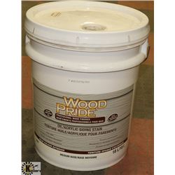 18L PAIL OF WOOD AND PRIDE OIL/ACRYLIC WHITE STAIN