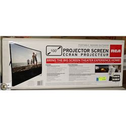 100" INDOOR/OUTDOOR PROJECTOR SCREEN
