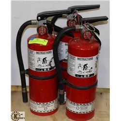 LOT OF 3 5LB FIRE EXTINGUISHERS