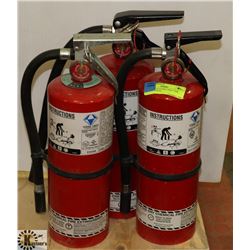 LOT OF 3 5LB FIRE EXTINGUISHERS