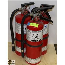 LOT OF 3 5LB FIRE EXTINGUISHERS