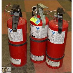 LOT OF 3 5LB FIRE EXTINGUISHERS