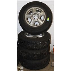 SET OF 4 ALTIMAX 225/70R15 TIRES AND RIMS