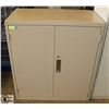 Image 1 : 2 DOOR METAL FILING CABINET.