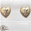 Image 1 : 2) 14K  HEARTSHAPE SCREWBACK EARRINGS