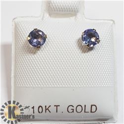 14) 10K  2 TANZANITE(0.54CT) FRESH WATER PEARL