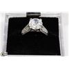 Image 1 : STERLING SILVER CZ RING SIZE 7