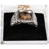 Image 1 : AMBER STONE MENS RING SIZE 11