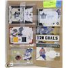 Image 1 : LOT OF 6 GAME WORN JERSEY HOCKEY CARDS SOME WITH