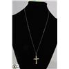 Image 1 : 925 STERLING SILVER CRUCIFIX AND CHAIN