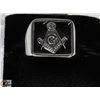 Image 1 : MENS MASONIC SYMBOL RING SIZE 9-1/2