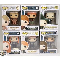 LOT OF 6 VARIOUS FUNKO POP FIGURES