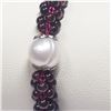 Image 3 : FRESHWATER PEARL GARNET  BRACELET