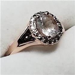 ROSE GOLD-PLATED STERLING SILVER  RING (~SIZE 7)