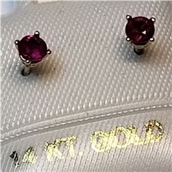 14K YELLOW GOLD RUBY (JULY BIRTHSTONE)(0.25CTS)