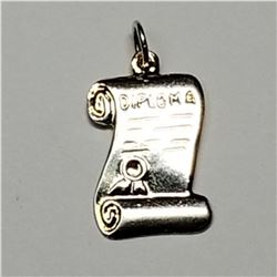 SILVER DIPLOMA PENDANT (~WEIGHT 0.89G)