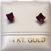 Image 1 : 14K WHITE GOLD RUBY (JULY BIRTHSTONE)(0.37CTS)