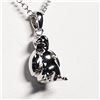 Image 2 : STERLING SILVER PENGUIN NECKLACE (~WEIGHT 3.57G)