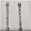 Image 1 : SILVER CUBIC ZIRCONIA  EARRINGS (~WEIGHT 2.69G)
