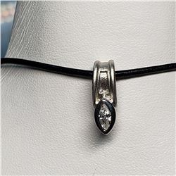 STERLING SILVER CUBIC ZIRCONIA  PENDANT