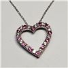 Image 1 : STERLING SILVER PINK SAPPHIRE CUBIC ZIRCONIA