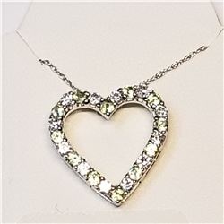 STERLING SILVER PERIDOT CUBIC ZIRCONIA