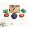 Image 1 : #65- SAPPHIRE/EMERALD/RUSSIAN JASPER 92.5 ct