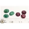 Image 1 : #77- RED RUBY/GREEN EMERALD 69 ct