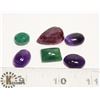 Image 1 : #85- RUBY/EMERALD/AMETHYST 95 ct