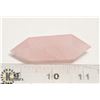 Image 1 : #198- PINK ROSE QUARTZ 2 POINT HEALING STONE 41.9g