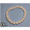 Image 1 : #146- SELENITE BEAD BRACELET/ 8mm/ 7.5"