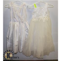 2 GIRLS SIZE 8 WEDDING DRESS