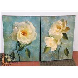 LOT OF TWO FLORAL PICTURES.