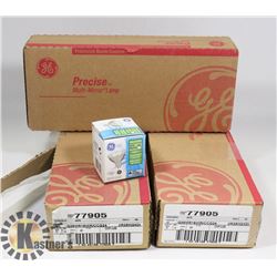 3 BOXES OF GE HALOGEN MIRRO LAMPS, 12 WATTS