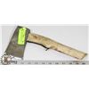 Image 1 : HAND CARVED, BURNED DESIGN HATCHET