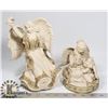 Image 1 : LOT OF 2 ANGELS (1 WITH DOVE 1 WITH CHILD)