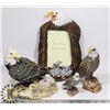 Image 1 : LOT OF EAGLE COLLECTIBLES INCLUDES 4X6 FRAME