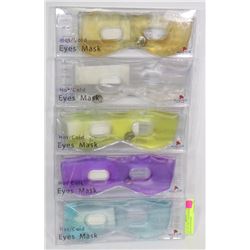 LOT OF 5 HOT / COLD EYE MASKS - HELPS WITH HEAD