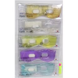 LOT OF 5 HOT / COLD EYE MASKS - HELPS WITH HEAD